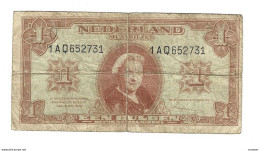 * NETHERLANDS 1 GULDEN  1945   70 - 5 Florín Holandés (gulden)