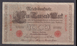 GERMANY - 1910 1000 Mark Circulated Banknote - 1.000 Mark