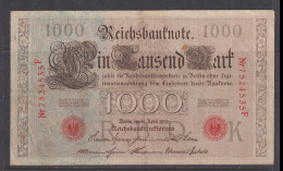 GERMANY - 1910 1000 Mark Circulated Banknote - 1000 Mark