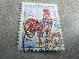 Type Coq De Decaris - 25c. - Yt 1331 - Outremer, Carmin Et Brun - Oblitéré - Année 1964 - - 1962-1965 Cock Of Decaris