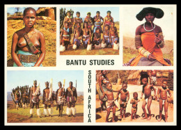 * Cpsm - SOUTH AFRICA - Bantu Studies - Multivues - Filles Seins Nus - Nude Naked - Enfants - Culture - Par Avion 1984 - Afrique