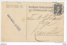 24-4 - Entier Postal  7,5 Cts Avec Superbe Cachet à Date De Bern 1918 - Entiers Postaux