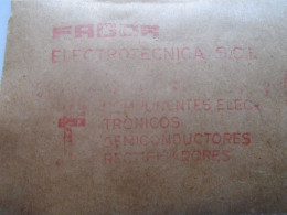 D200346 Red  Meter Stamp Cut- EMA - Freistempel  - Espana Spain - Fagor  Mondragon Guipuzcoa 1975 Electro - Viñetas De Franqueo [ATM]