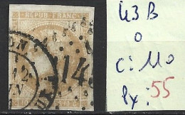 FRANCE 43B Oblitéré Côte 110 € - 1870 Emission De Bordeaux