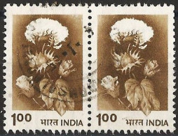 India 1983 - Mi 820 CYI - YT 781 ( Flowers Of Cotton ) Perf. 12¾ X 13 - Oblitérés