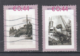 Nederland Persoonlijke: Thema Schip, Haven, Raster 0,44, 2 X Gestempeld - Used Stamps