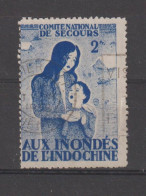 INDOCHINE -Timbre  De Secours Aux Inondés De L'Indochine-Vietnam  2Fr   Used   RARE - Autres & Non Classés