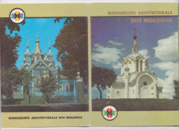 Moldavie Moldova Monumente Architecturale Pochette Set De 14 Cartes Postales - Moldavia