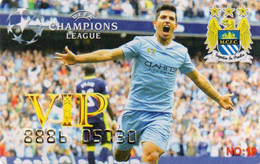 TRADING CARD - VIP CARD CHAMPIONS LEAGUE - SOCCER FOOTBALL - SERGIO AGUERO (MANCHESTER CITY) - Other & Unclassified