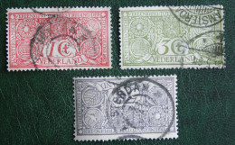 Tuberculose-zegels NVPH 84-86 (Mi 69-71) 1906 Gestempeld / USED NEDERLAND / NIEDERLANDE - Gebraucht