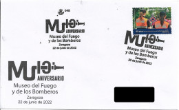 SPAIN. POSTMARK. MUSEUM OF FIRE AND FIREFIGHTERS. ZARAGOZA. 2022 - Otros & Sin Clasificación