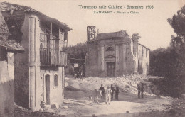 Zammarò Piazza E Chiesa Terremoto Nelle Calabrie Settembre 1905 - Modiano & G. - Autres & Non Classés