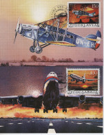Yougoslavie - N°2092 à 2093 - Aviation - Potez 29 Et DC10 - Carte Maximum - Maximumkaarten