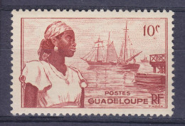 Guadeloupe 1947 Mi. 214, 10c. Hafen Von Basse-Terre, MH* - Altri & Non Classificati