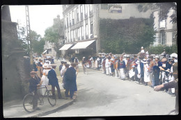 GONESSE COURSE CYCLISTE CP REPRODUCTION  PHOTO COLORISEE PAR MES SOINS - Gonesse