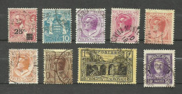 Monaco N°52, 76, 78, 80 à 82, 87, 95, 116 Cote 4€ - Used Stamps