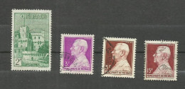 Monaco N°277, 282, 303, 305B Cote 5.05€ - Used Stamps