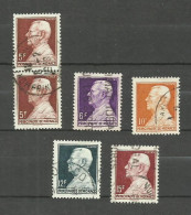 Monaco N°303, 304, 304A, 305A, 305B Cote 14.60€ - Used Stamps