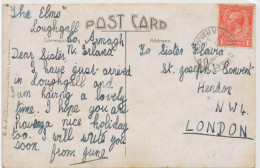 GB VILLAGE POSTMARKS 1934 CDS 24mm "LOUGHGALL / ARMAGH" NORTHERN-IRELAND On Pc - Covers & Documents