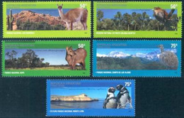 Argentina 2003 National Parks, Animals Complete Set Of 5 Values MNH - Unused Stamps