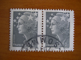 France Obl   Marianne N° 4228 Cachet Rond Noir Paire - 2008-2013 Marianne De Beaujard