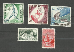 Monaco N°387, 390 à 392, 397 Cote 4.25€ - Used Stamps