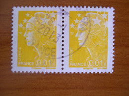 France Obl   Marianne N° 4226 Cachet Rond Noir Paire - 2008-2013 Marianne (Beaujard)