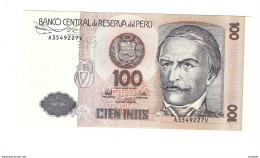 Peru 100 Intis  1987  133   Unc - Pérou