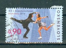 SLOVAQUIE - N°682 Oblitéré - Championnats D'Europe De Patinage Artistique De 2016 à Bratislava. - Used Stamps