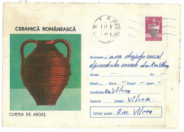 IP 73 A - 01238 POTTERY, Romania - Stationery - Used - 1973 - Porcelaine