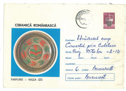 IP 73 A - 01236 POTTERY, Romania - Stationery - Used - 1973 - Porzellan