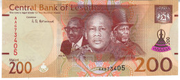 LESOTHO NLP (=B231) 200 MALOTI 2021 UNC. - Lesotho