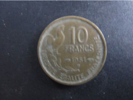 France: Pièce 10 Francs Guiraud 1951 B - 10 Francs