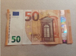 50 EURO SPAIN (VA) V001A1 First Position, DRAGHI, Scarce - 50 Euro