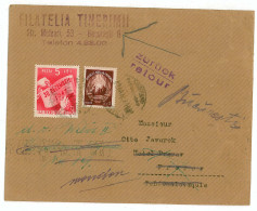 CIP 11 - 130-a Bucuresti - International COVER - Used - 1949 - Brieven En Documenten