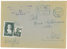 CIP 11 - 33-a Bucuresti - REGISTERED Cover - 1956 - Covers & Documents