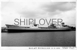 Pétrolier Français SALAT - Carte Photo éditions Marius Bar - Bateau/ship/schiff - Petroleros