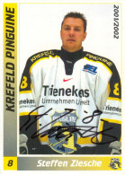 Autogramm Eishockey AK Steffen Ziesche Krefeld Pinguine 01-02 Dynamo Berlin Frankfurt Lions Cardiff Devils Dresden - Sport Invernali