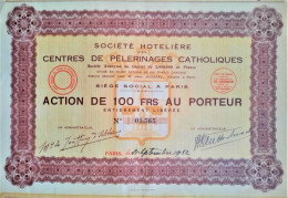 Société Hotelière Des Centres De Pélerinages Cathololiques - 1932 - Paris - Turismo