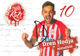 AK Dren Hodja Offenbacher Kickers 18-19 OFC Offenbach Am Main FC Gießen VfR Aalen FSV Frankfurt Bayern Alzenau Fußball - Autografi