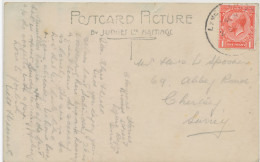 GB VILLAGE POSTMARKS 1925 Very Large CDS 28mm "LYME REGIS" (Dorsetshire) RP Pc (The Beach, Lyme Regis - Small Faults) - Storia Postale