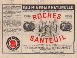 Eau Minérale Roches Santeuil Source Saint Jean Brignancourt Radioactivité (Photo) - Oggetti