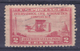 United States 1928 Mi. 314, 2c. Internationale Zivilluftfahrt-Konferenz In Washington Brothers Wright First Flight - Used Stamps