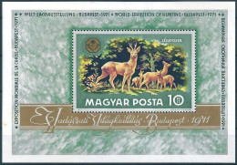 B9121b Hungary Tourism Hunting Fauna Animal Game S/S MNH - Game