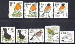 IRLANDE EIRE Petit Lot Timbres Tous Oblitéré / Used Oiseaux Birds - Collections, Lots & Séries