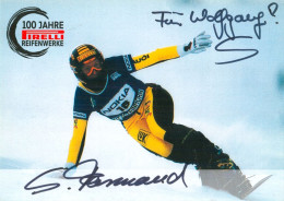 Autogramm 100 Jahre Pirelli Reifenwerke AK Snowboarderin Sandra Sandy Farmand St.Tönis Tönisvorst Snowboardcross Olympia - Autogramme