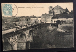 CPA 40 - ROQUEFORT (Landes)  - Le Pont De L’Estampon - Animée - Circ. 1906 - Roquefort