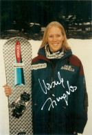 Autogramm Foto Snowboarderin Ursula Fingerlos Smith Mauterndorf St. Michael Im Lungau Salzburg Österreich Olympionikin - Handtekening