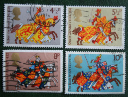 Great Britons On Caparisoned Chargers (Mi 654-657) 1974 Used Gebruikt Oblitere ENGLAND GRANDE-BRETAGNE GB GREAT BRITAIN - Usati