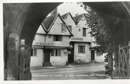 - DORCHESTER-ON-THAMES, A PEEP THROUGH THE LYCHGATE - Scan Verso - - Hertfordshire